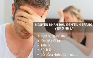 Một số nguyên nhân dẫn đến yếu sinh lý