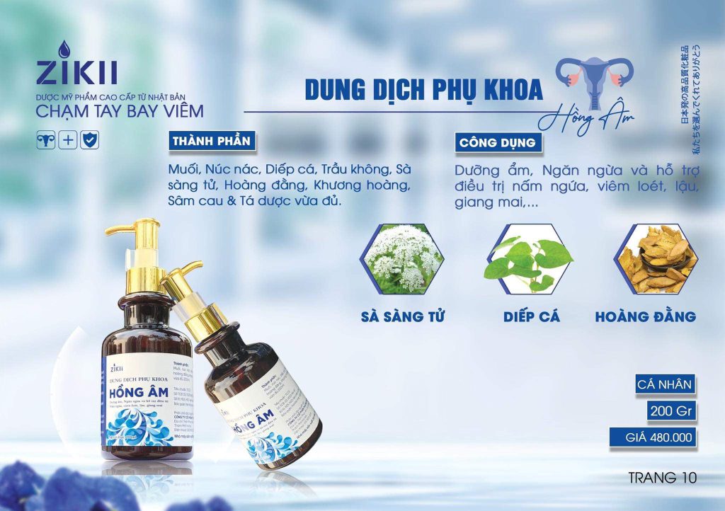 Hồng Âm - Dung Dịch Vệ Sinh Phụ Khoa Dịu Nhẹ Cho Phái Đẹp